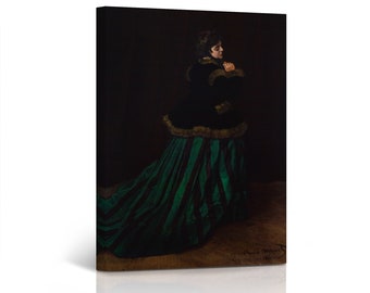 lady in the green dress painting Portrait of a Lady in a Green Dress