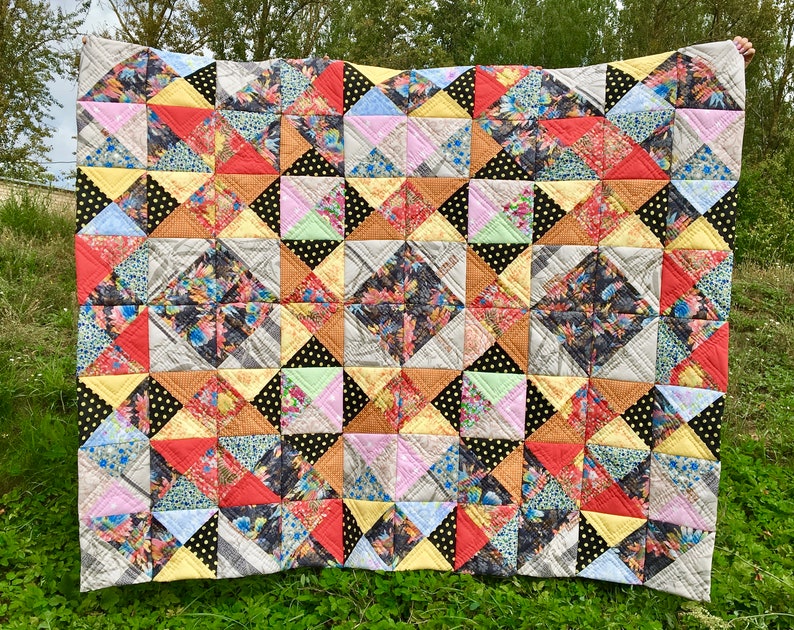 Patchwork Quilts for Sale Boho Quilt Housewarming Blanket Sofa Etsy