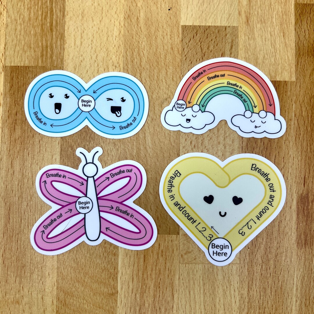 Mental Health Awareness Set of 4 Stickers- Waterproof Sticker Decal ...