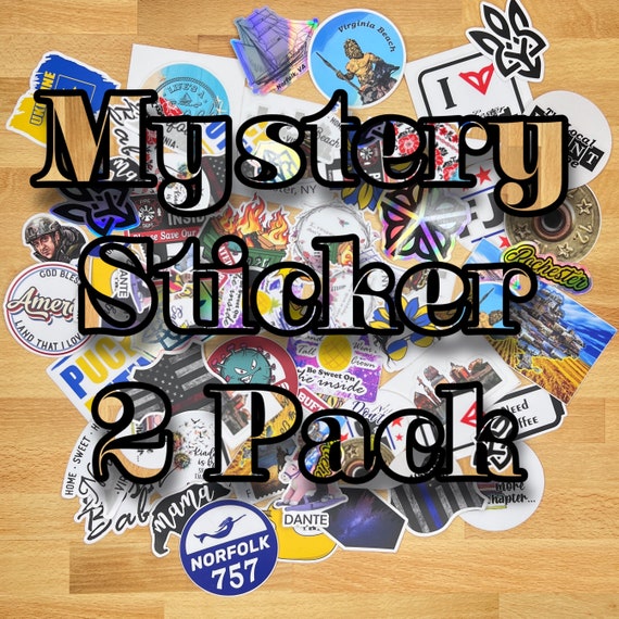 Mystery Sticker Two Pack Two Random Stickers for the Price of 