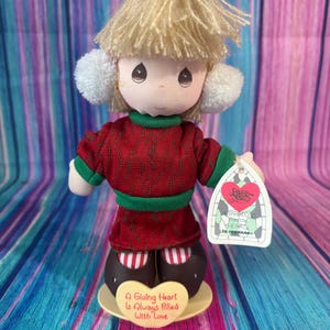Juguetes coleccionables para niños de la colección Precious Moments de 1990, inspirados en el corazón.