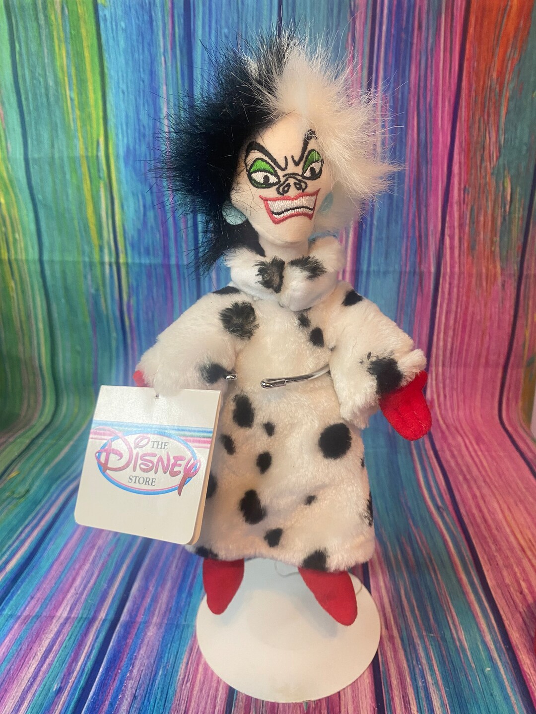 Vintage Disney Store Cruella 101 Dalmatian Bean Bag Plush - Etsy