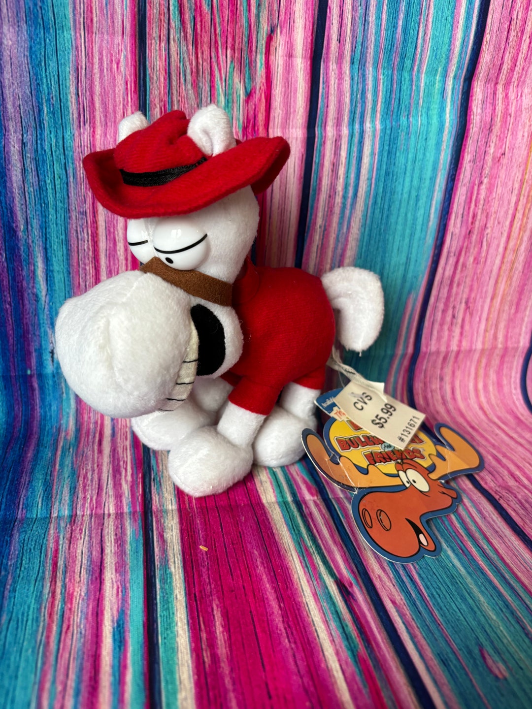 Vintage CVS Exclusive Rocky and Bullwinkle Bean Bag Plushie Horse ...