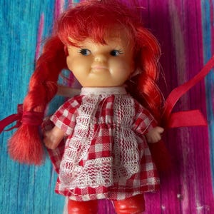 Muñeca vintage PeeWee Redhair, mini muñeca coleccionable para niños, juguetes de colección