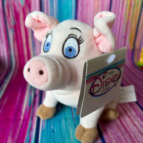 Vintage Disney Store Black Caldron Pig Hen Wen bean bag plushies kids toys collectible movie tv show book