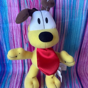 Vintage Garfield Odie Plushie stuffed animal kids toys collectible Play by Play 7.5” comic strip Jim Davis collectible