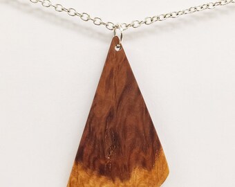 Handmade Burl Wood Pendant