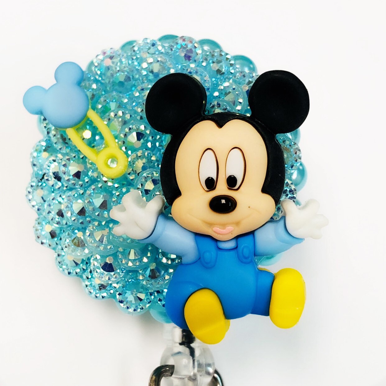 Baby Mickey MouseDisneyID Badge HolderRetractable Badge Etsy