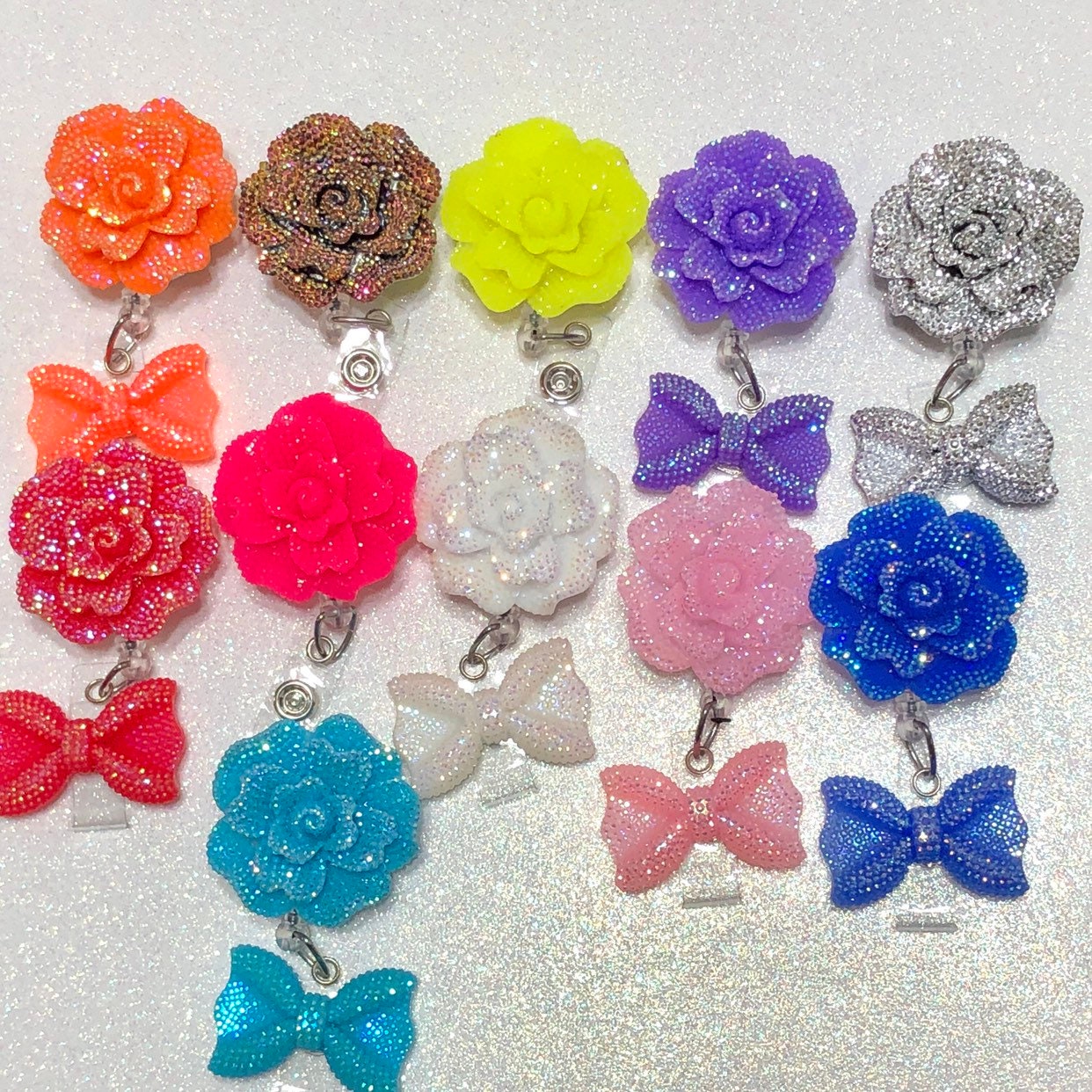 Rose ID insignia titularretractable insignia carrete Etsy