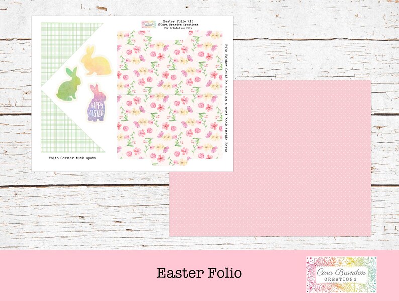 Kit stampabile per il foglio di Pasqua, materiale effimero primaverile (download digitale) immagine 4