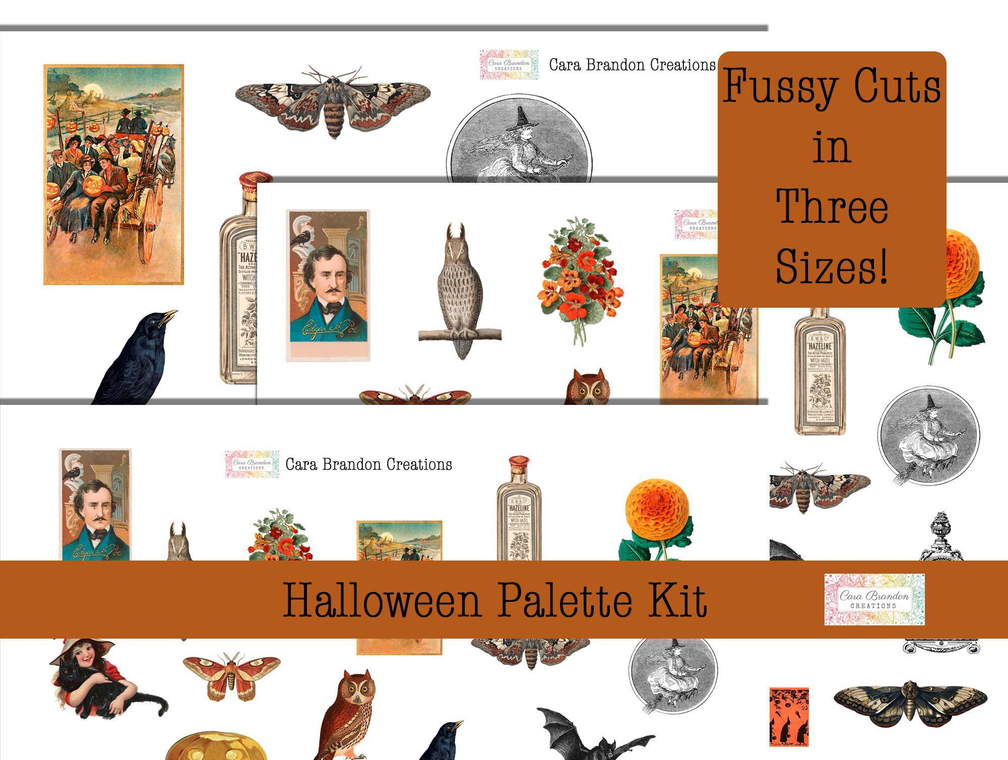Vintage Halloween Junk Journal Kit | Gothic Ephemera, Printable Papers ...