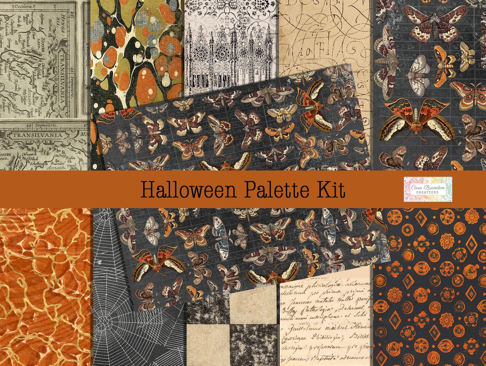 Vintage Halloween Junk Journal Kit | Gothic Ephemera, Printable Papers ...