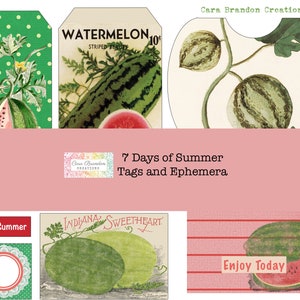 Sommer Junk Journal Kits zum ausdrucken, DIY Scrapbook Kit, pingelige Schnitte, Memory Keeping Lieferungen, Art Journaling, Vintage Collage