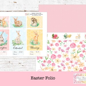Kit stampabile per il foglio di Pasqua, materiale effimero primaverile (download digitale) immagine 5