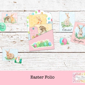 Kit stampabile per il foglio di Pasqua, materiale effimero primaverile (download digitale) immagine 6