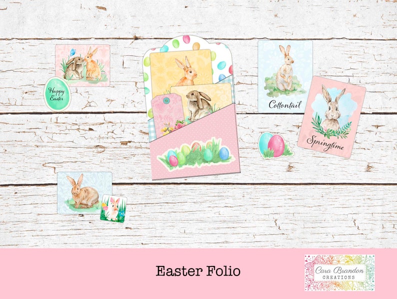 Kit stampabile per il foglio di Pasqua, materiale effimero primaverile (download digitale) immagine 6