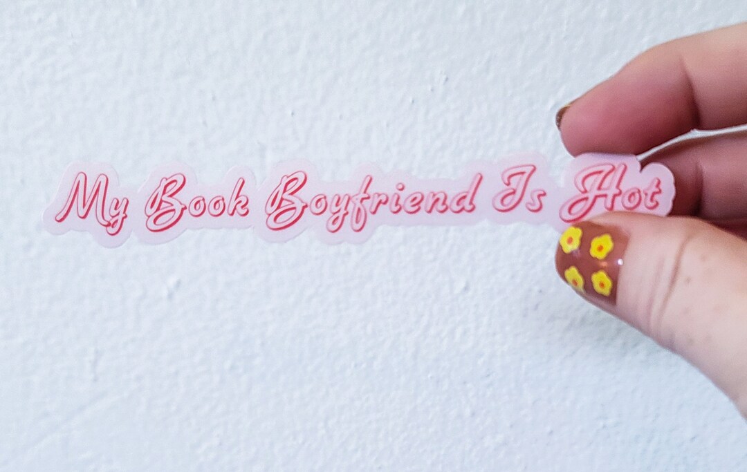 Book Boyfriend Water Resistant Sticker - Etsy