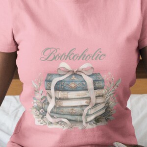Book Lover Heavy Cotton Tee: Comfortable Bibliophile Shirt