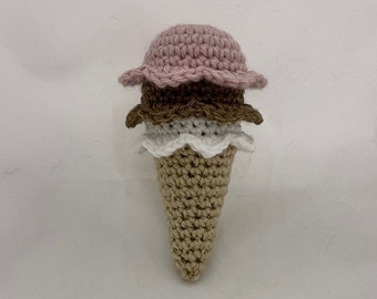 Triple Scoop CatNIP Ice Cream Cone, Summer Treat, Double Scoop, LOADED with 100% Organic NIP, Months & months of playtime, Unique Kitty Gift