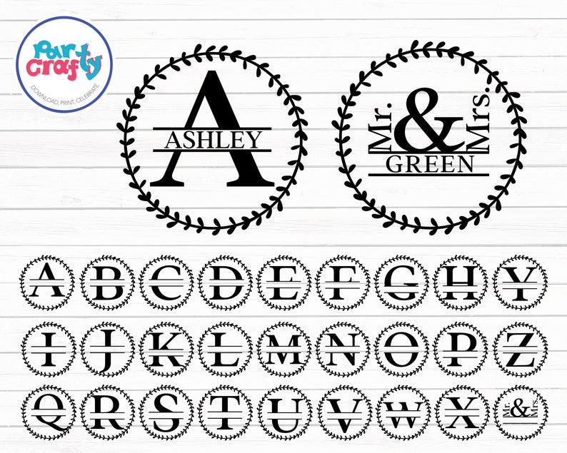 Free Free 278 Wedding Split Monogram Svg Free SVG PNG EPS DXF File
