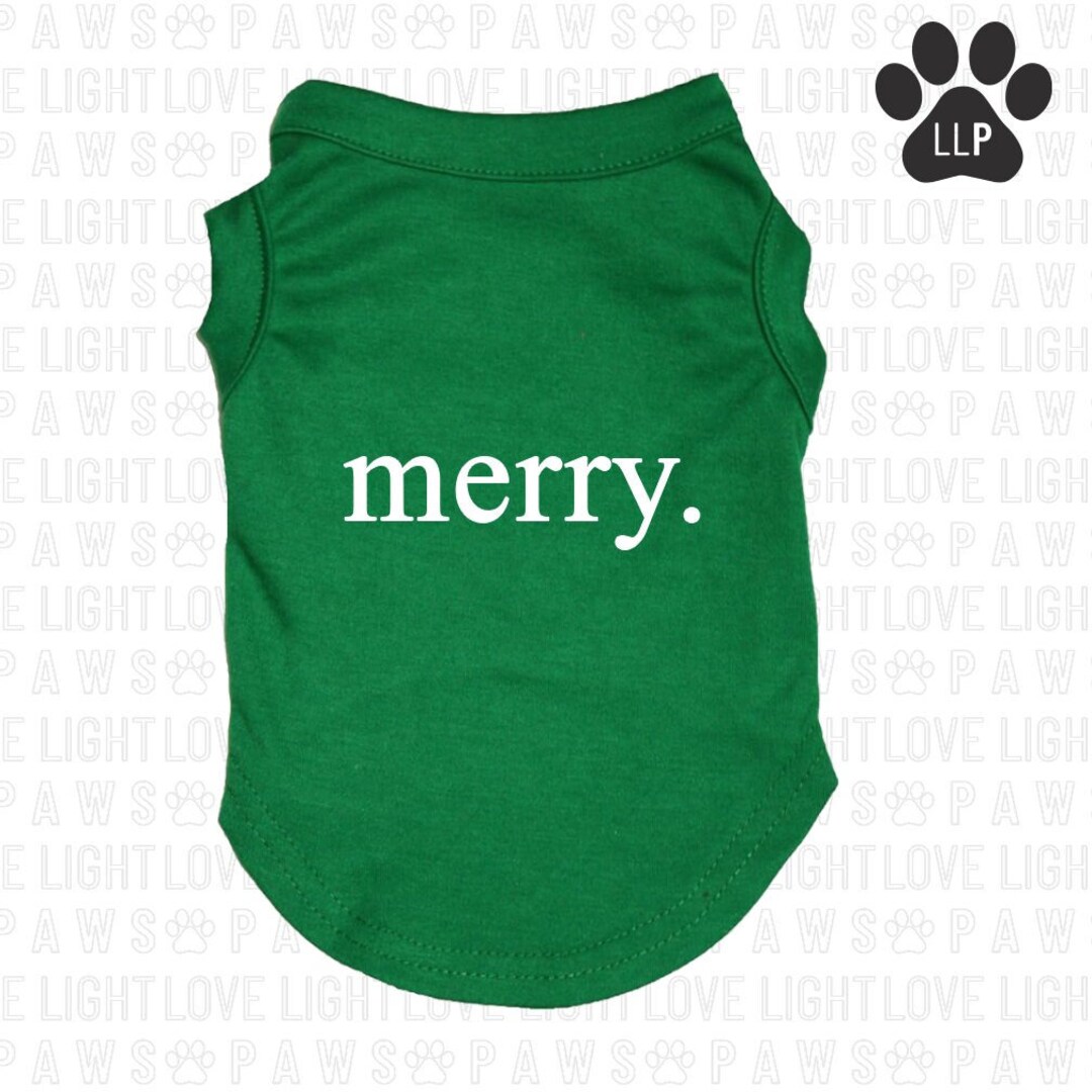 Merry Christmas Tree Dog Shirt Christmas Trees Shirt for Dog Etsy