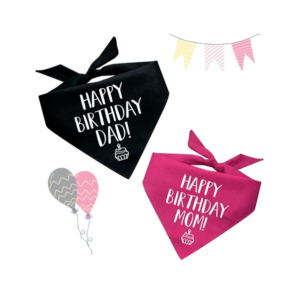 Happy Birthday Bandana Dog Etsy