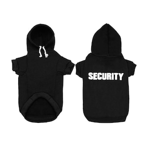 Security Dog Hoodie Dog Sweater Dog Clothes Dog Sweatshirt for Dogs Dog Hoodie dog Sweater for Large Dogs Pet Clothing Dog Apparel Clothing