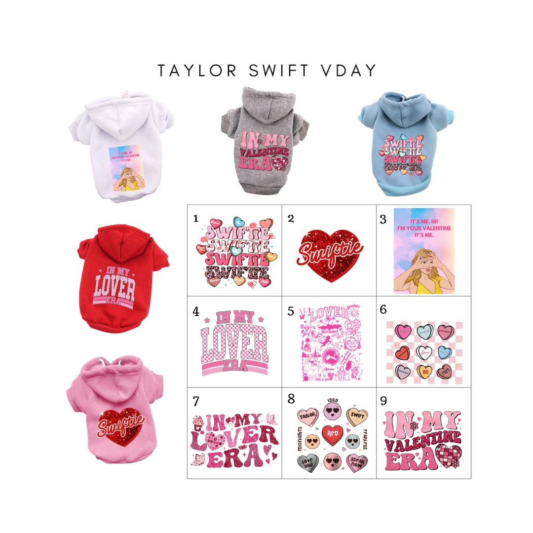 Taylor Swift Dog Sweater
 Taylor Swift Dog Clothes Valentine s Day Dog Sweater for Small and