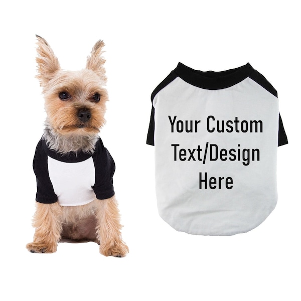 Custom Dog Baseball Shirt Dog Shirt for Dogs Custom Dog Shirt Pet Clothing Dog Baseball Tee Custom Shirt for Dog Tshirt for Dogs Shirts