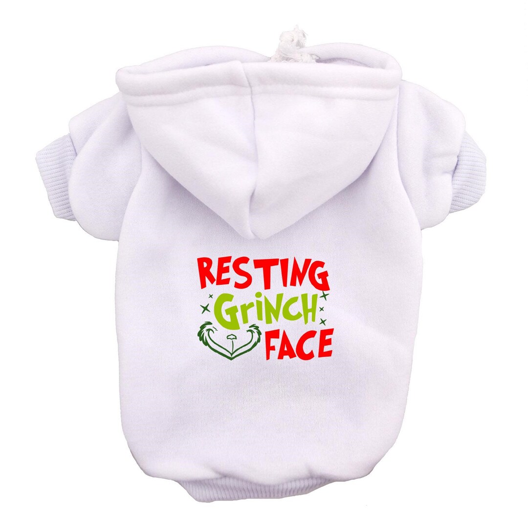 Grinch Dog Sweater Grinch Dog Costume Resting Grinch Face Dog Etsy Canada