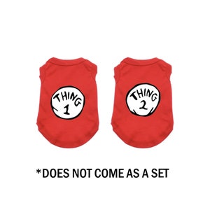 Thing 1 Thing 2 Dog Shirts Dog Costume Dog Halloween Costume Pet Costumes Dog Clothes Dog Shirt for Dogs Pet Clothing Costumes for Large Dog