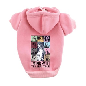 Swiftie Dog Sweater Fan Hoodie Eras Tour Concert Sweatshirt Gift for Dog Taylor Sweatshirt for Pet Lover Music Pop Star Popular Trendy
