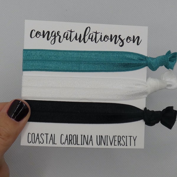 College Acceptance - High School Graduation Gift - Hair Tie 3 Pack