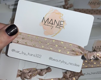 Business Promotion Cards - Hair Dresser Business Cards - Hair Salon Promotion Gift - Hair Elastic Cards