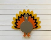 Turkey Interchangeable Interchangeable Attachment for welcome sign, home sign, interchangeable, painted wood cutout with velcro