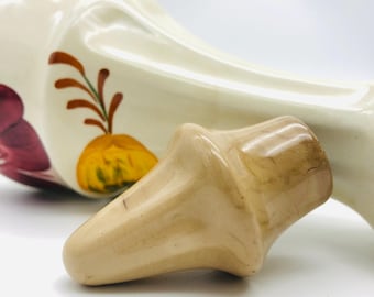 Vintage E. Radford England Handpainted Cruet | Staffordshire Floral Pottery | Cottagecore Farmhouse Kitchen Decor