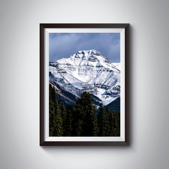 Canada Photography Print Instant download Art Prints Landscape Rundle Mountain in Banff Printable Mountain Alberta