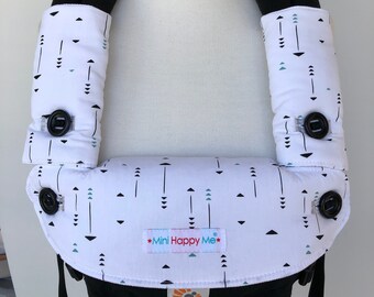 Ergobaby 360 Omni Teething Cover Set: Lines & Arrows Dribble Bib