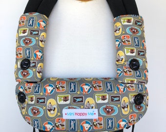 Ergobaby Ergo 360 OMNI Compatible Comfy Teething set -Absorbent Dribble Bib cover + Drool/Suck Pads for Baby Cute Animals Gift New Baby