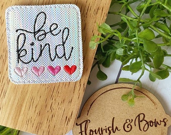 Pink Heart Be Kind Feltie Badge Reel, Be Kind Badge Reel, Badge Reel for Nurse, Cute Glitter Feltie Badge Reel, Kindness Badge Reel