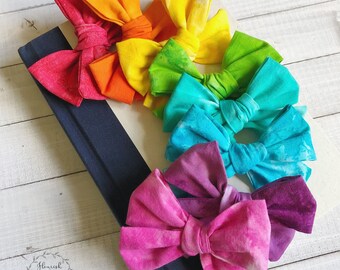NEW /"LEOPARD RAINBOW/" Cheer Bow Pony Tail 3/" Ribbon Girls Hair Bows Cheerleading