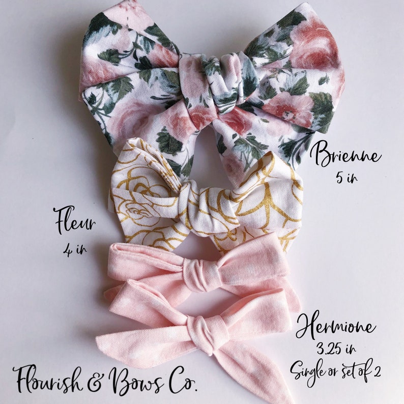 Girls Blue Hair Clip Summer Hair Clip for Toddlers Blue Seersucker Hair Bow for Girls Fabric Seersucker Hair Clip School Girl Hair Bow