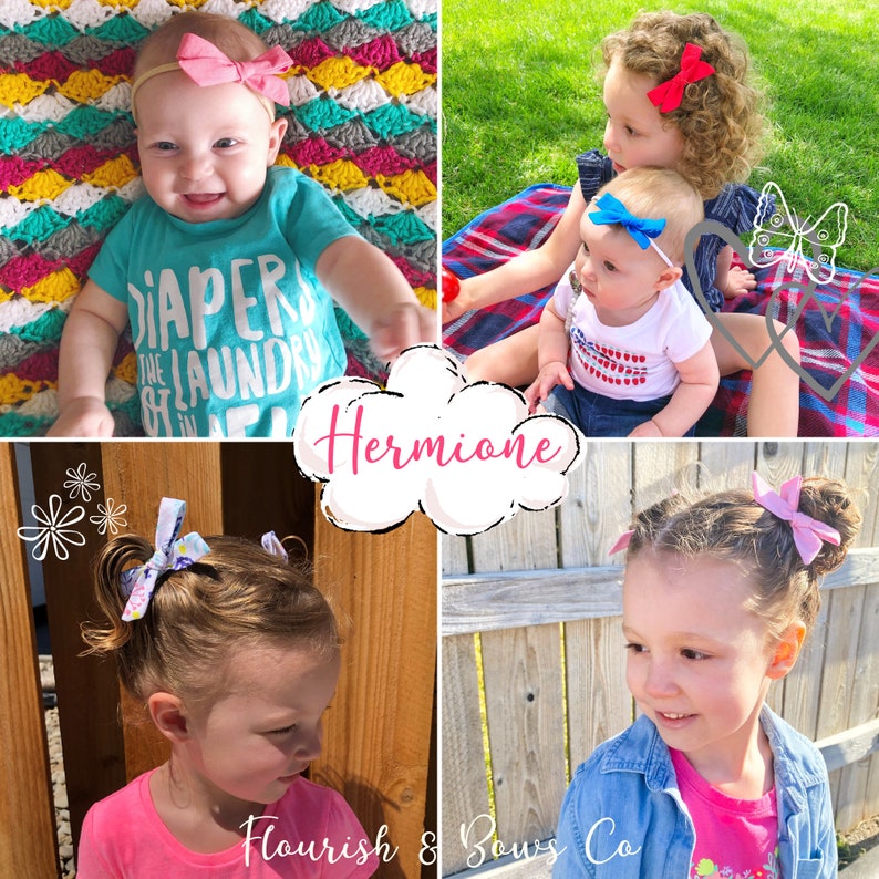 Girls Blue Hair Clip Summer Hair Clip for Toddlers Blue Seersucker Hair Bow for Girls Fabric Seersucker Hair Clip School Girl Hair Bow