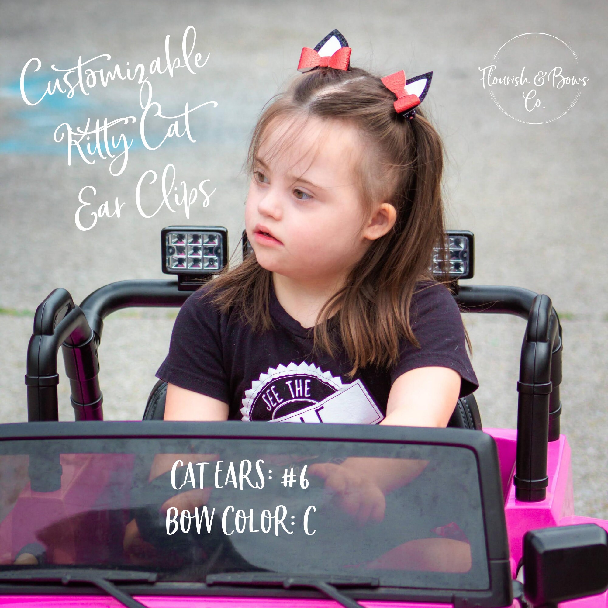 Customizable Cat Ear Hair Clips Cat Costume for Girls Etsy