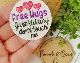 Don't Touch Me Badge Reel Glitter, Cute Badge Reel Nurse, Nurse Badge Reel, Badge Reel Funny, Medical ID Holder, Badge Reel Snarky