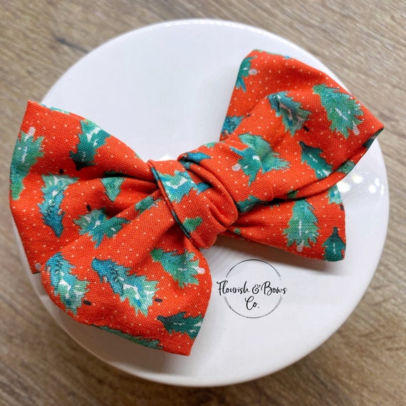 Christmas tree hair bow Clearance