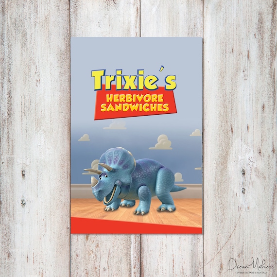 Toy Story Party Food Sign 4" X 6", Trixie Il_570xn