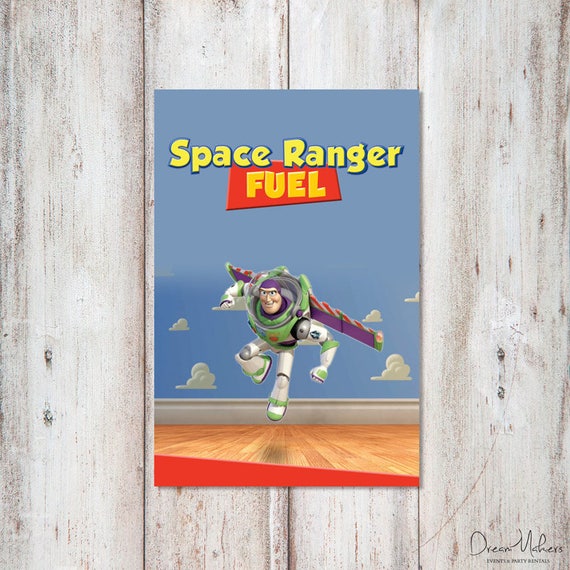 Toy Story Party Food Sign 4" x 6", Buzz Light Year Digital – Customized Il_570xn