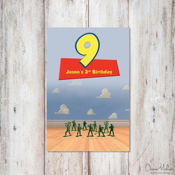 Toy Story Party Table Number 9 Sign 4" x 6" Digital – Customized Il_570xn