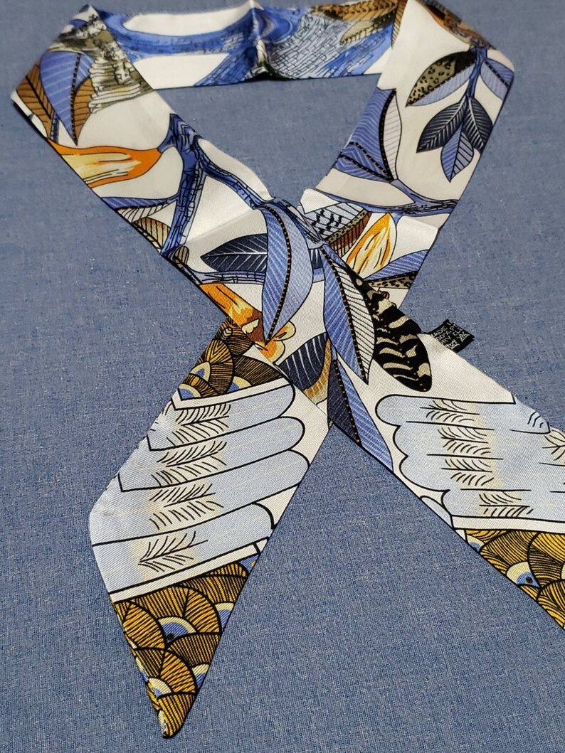 1 Twilly H Inspired Tree of Song Scarf Handbag Bandana Hairwrap Neckerchief